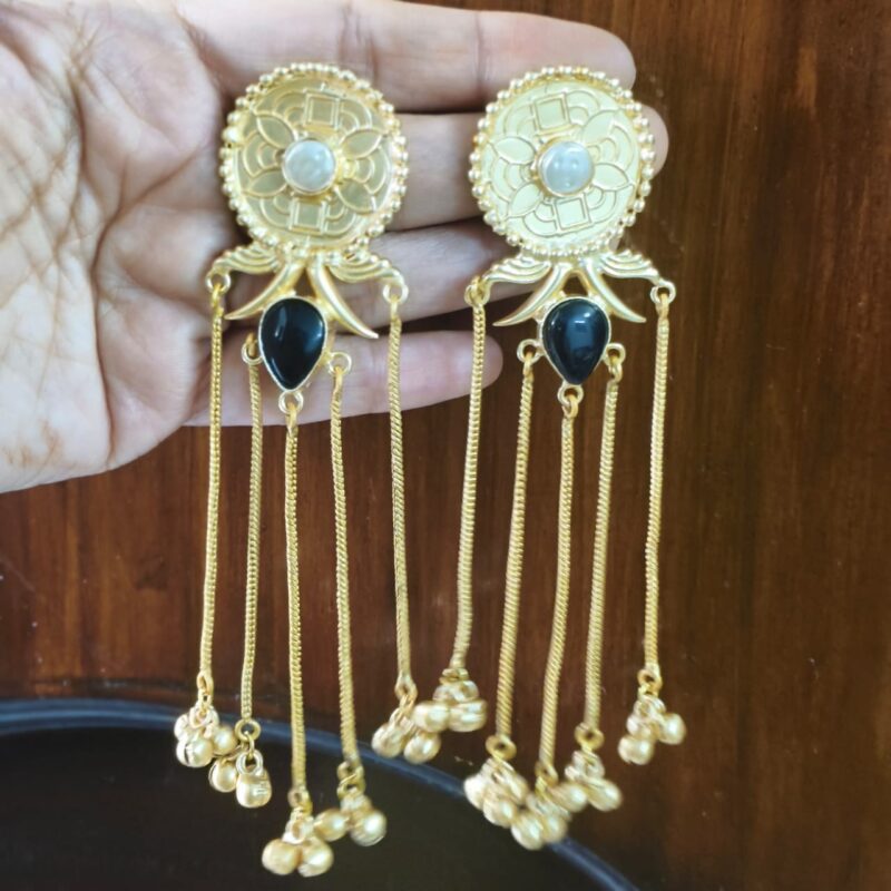 Kashmiri jhumka with studs - Image 5