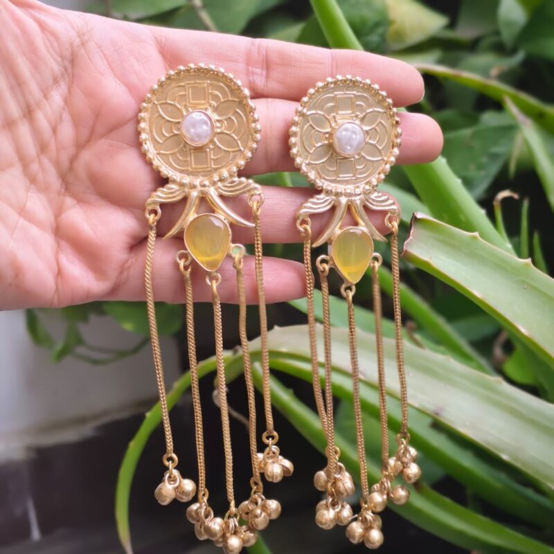 Kashmiri jhumka with studs - Image 3