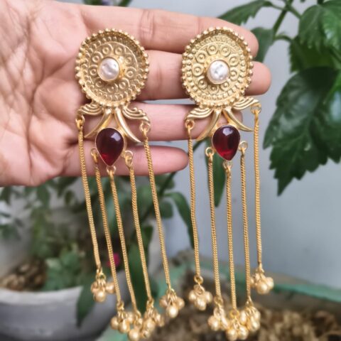 Kashmiri jhumka with studs